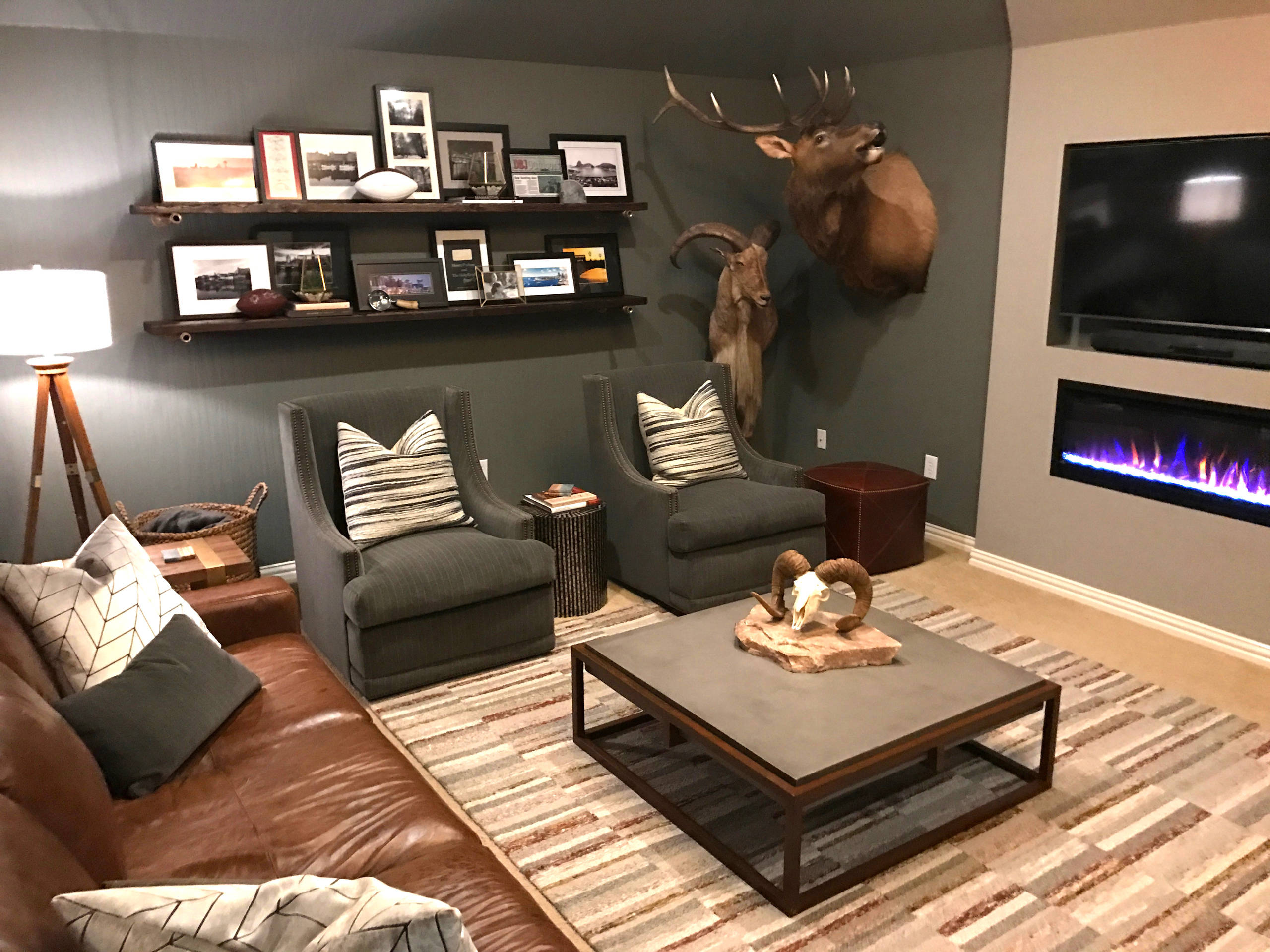 Rustic Luxe Man Cave