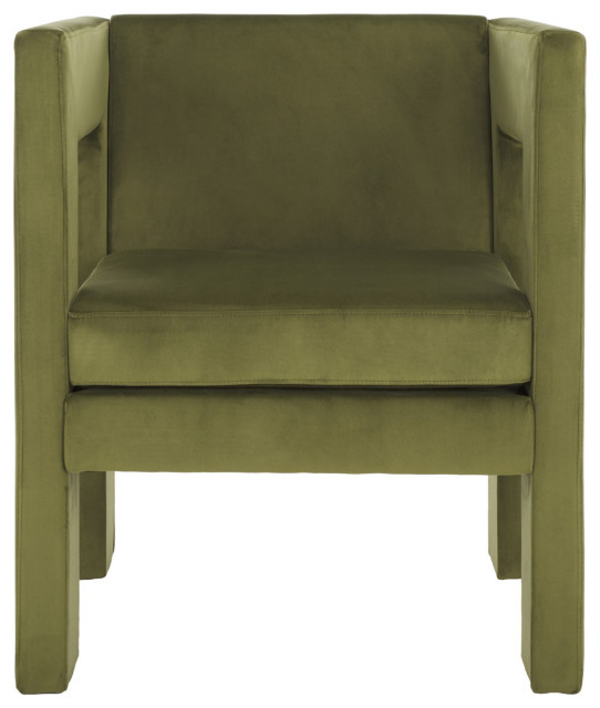 Safavieh Vidar Accent Chair, Olive Green
