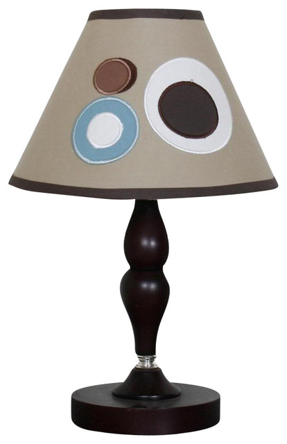 Blue Brown Scribble Lamp Shade - Contemporary - Lamp Shades - by GEENNY