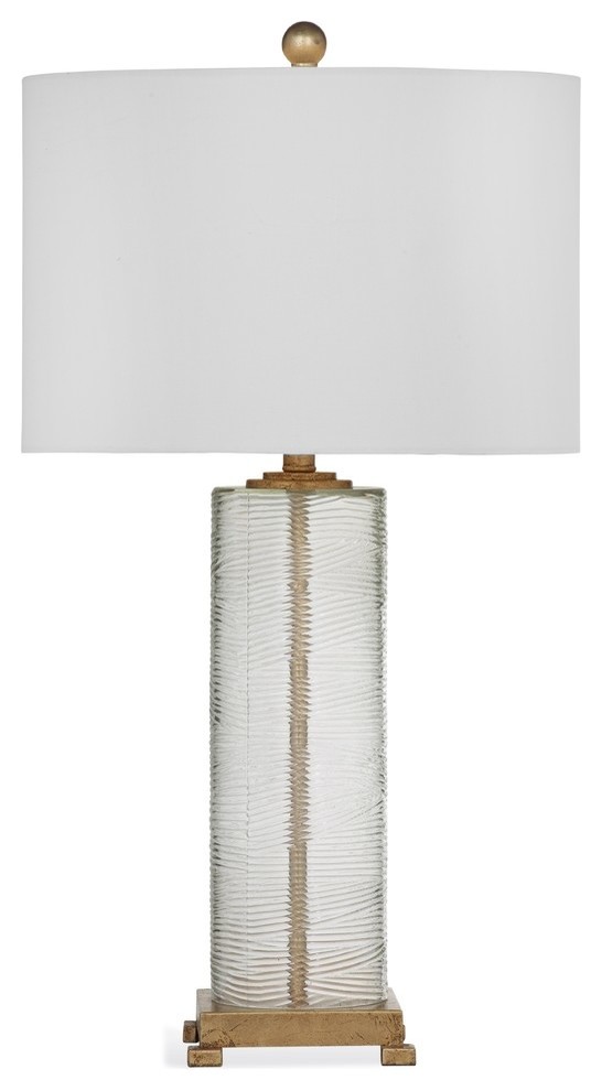 Maroa Table Lamp Transitional, Bassett Mirror Antique Gold Leaf Floor Lamp