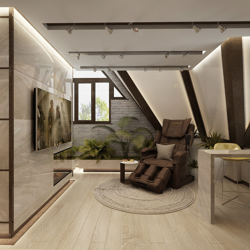 Двухэтажный дом в современном стиле