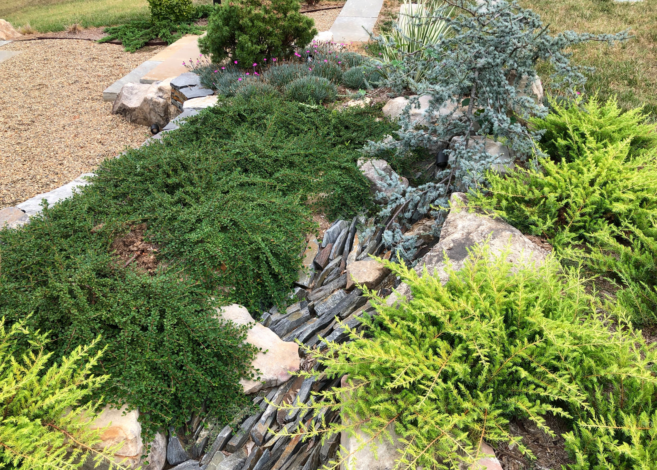 Stylized Japanese-inspired creek bed