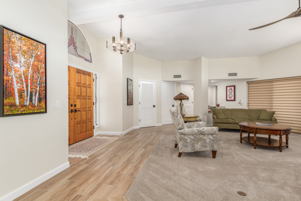 Entryway - transitional entryway idea in Phoenix