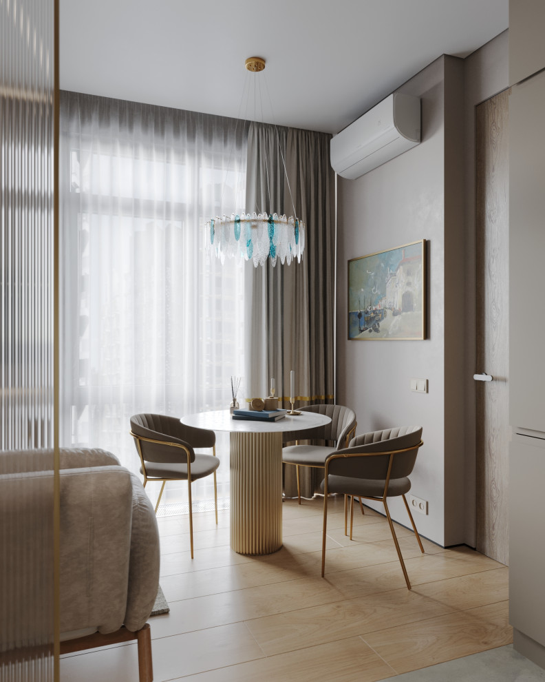 Дизайн интерьера однокомнатной квартиры "1к. квартира в ЖК Russian Design Distri