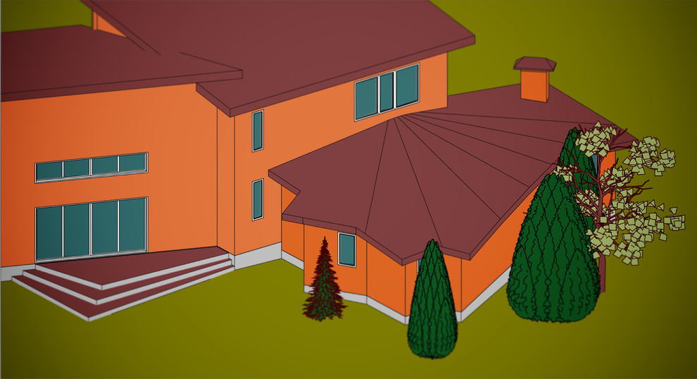 Концепция пристройки к частному дому, 2014 г.