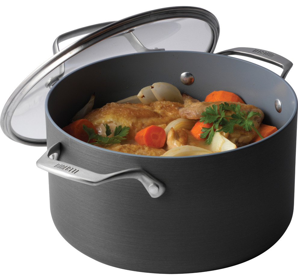Bialetti Ceramic Pro Gray Ceramic 6 Quart Covered Dutch Oven