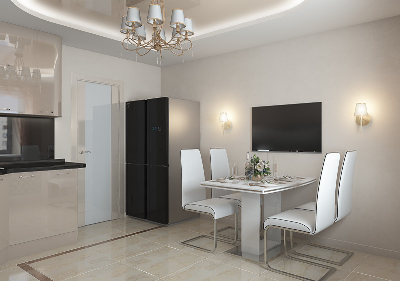 КУХНЯ С ФАСАДАМИ ИЗ ПЛАСТИКА