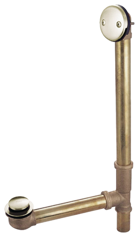 Kingston Brass 16" Bathtub Waste and Overflow Drain, 205/8"181/16