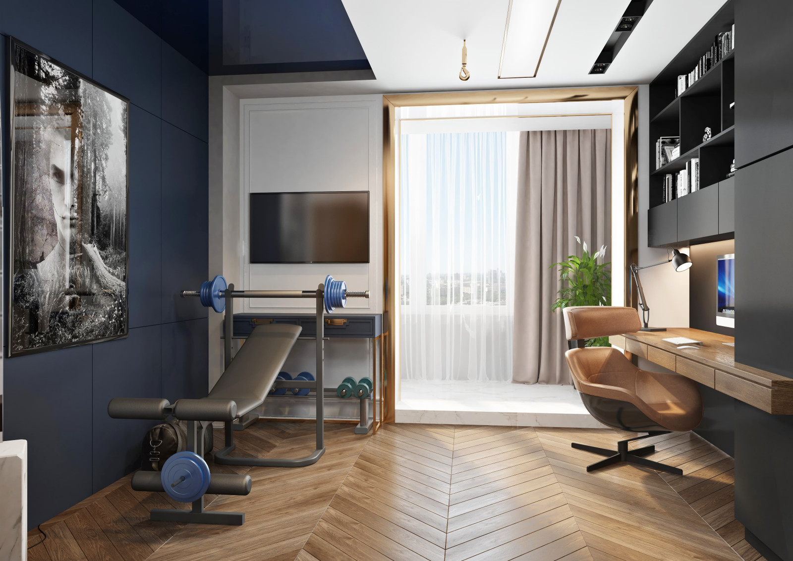 Дизайн и ремонт квартиры в ЖК «Донской Олимп» — Пересечение миров.