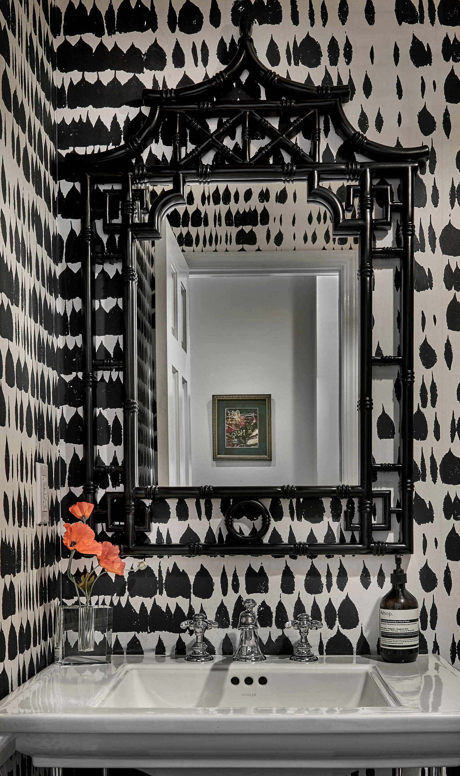 Before and After: Powder Room Goes From Bland to Bold