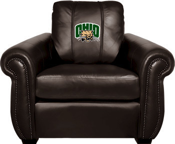 Ohio University NCAA Chesapeake Brown Leather Arm Chair