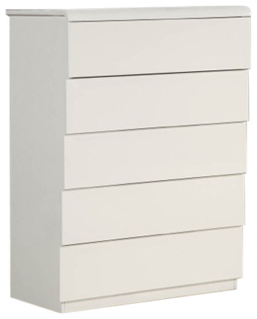 Whiteline Imports Nelly Chest of Drawers in High Gloss White