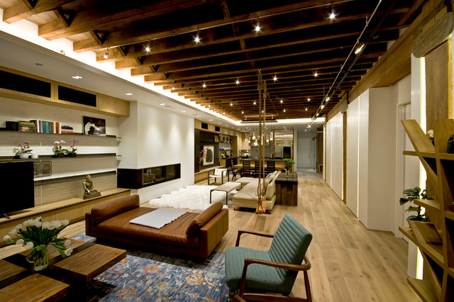 Laight Street - TriBeCa Loft minimalistisch-wohnbereich