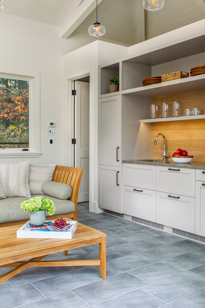 Inspiration for a transitional pool remodel in Boston