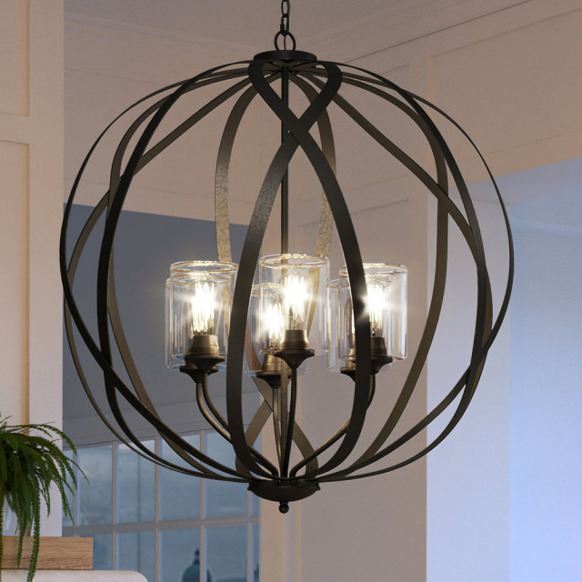 Luxury Tuscan Chandelier, Dark Bronze, UEX2062 Transitional Chandeliers by Urban Ambiance