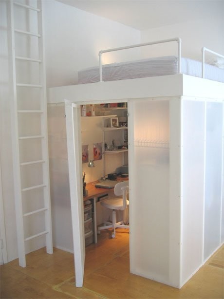 Shared Loft Bed for Kids Room