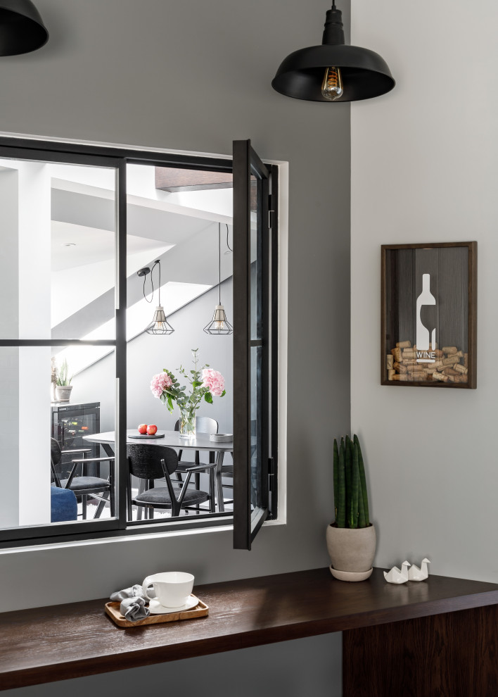 Мансардная двухуровневая квартира в скандинавском стиле