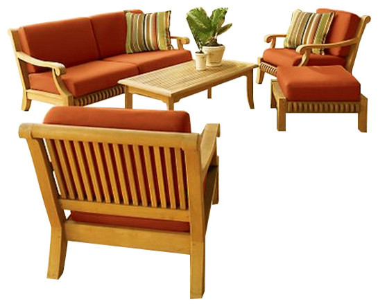 5-Piece Giva Outdoor Teak Sofa Set With 
