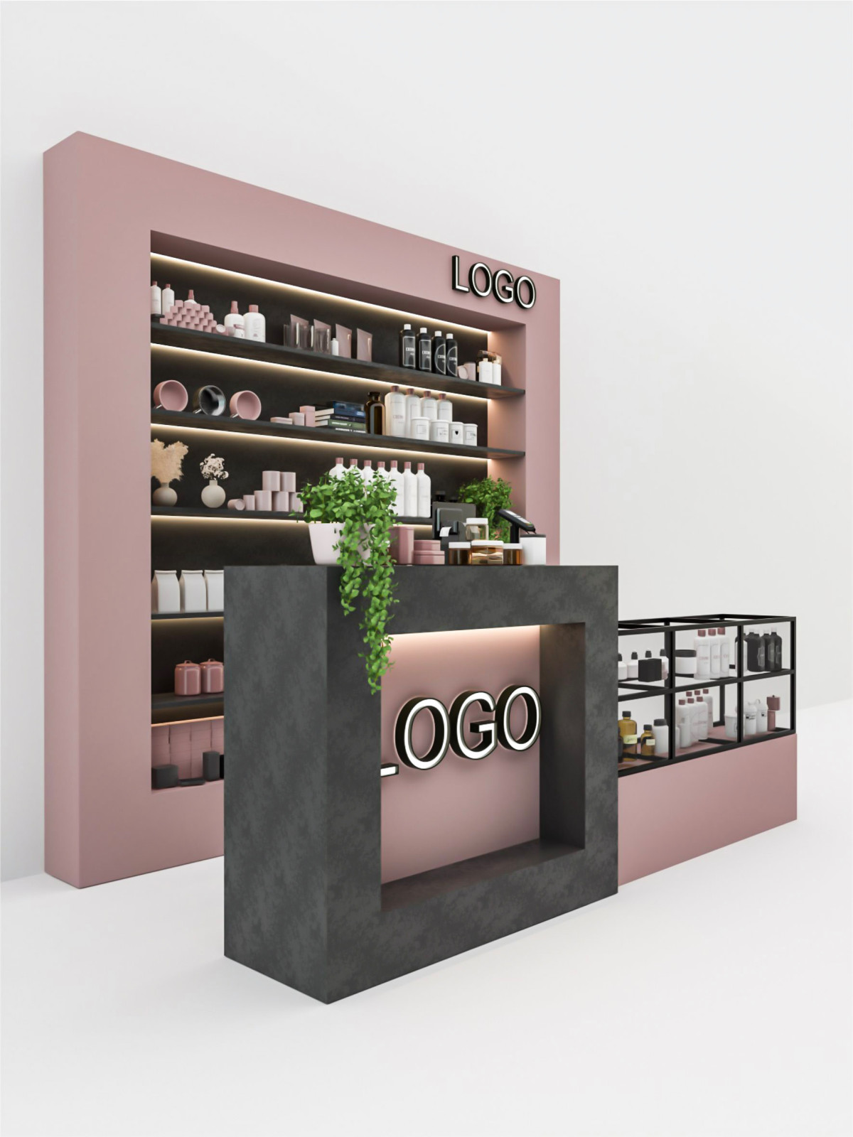 Дизайн торгового островка косметики
