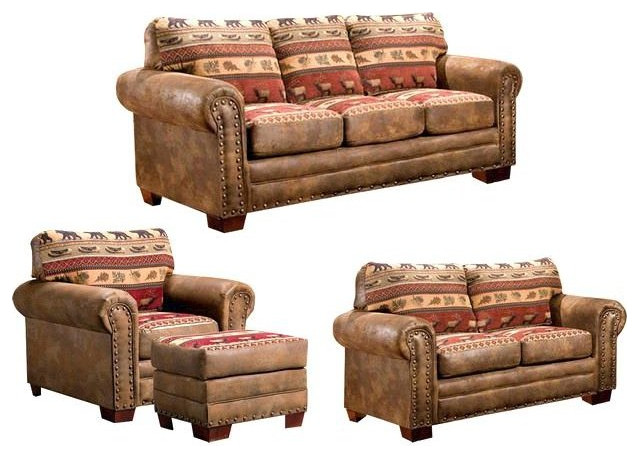 Outdoor Leisure Products Sierra Lodge 4 Piece Sofa Set - 8500-10K