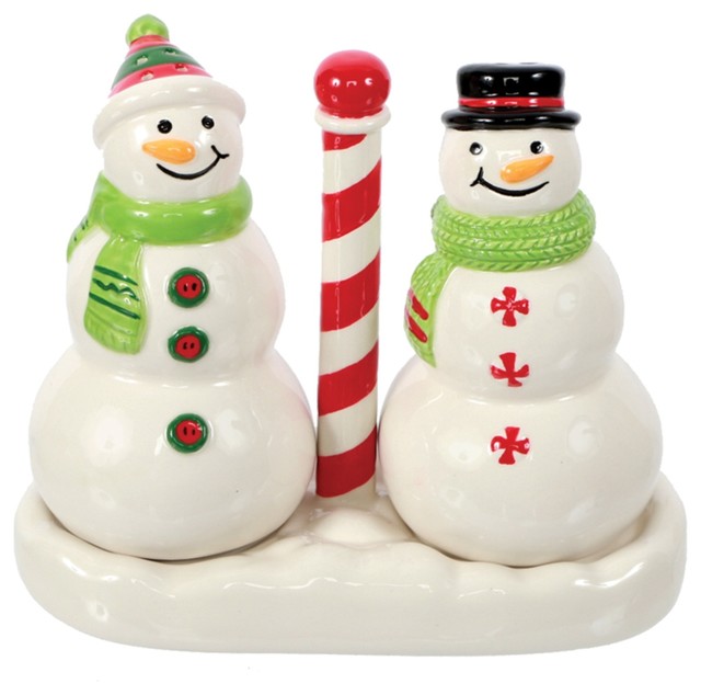 snowman salt and pepper shakers