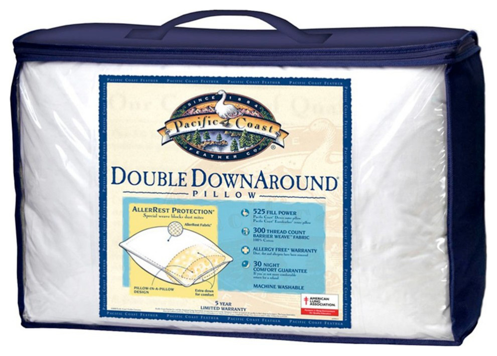 Pacific Coast Feather Double Down Around Pillow, King Contemporary