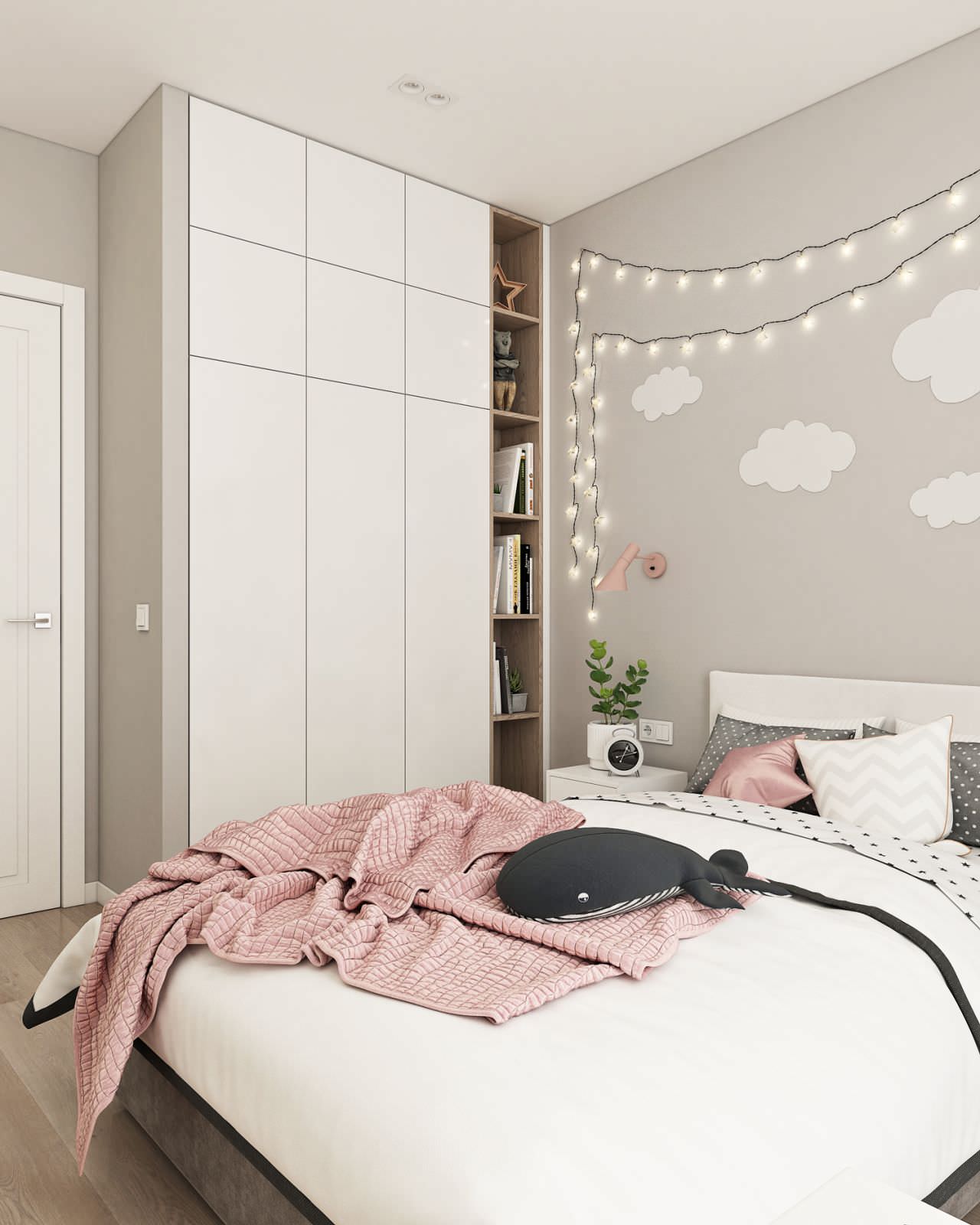 Интерьер квартиры 70 кв.м. для семьи с двумя детьми