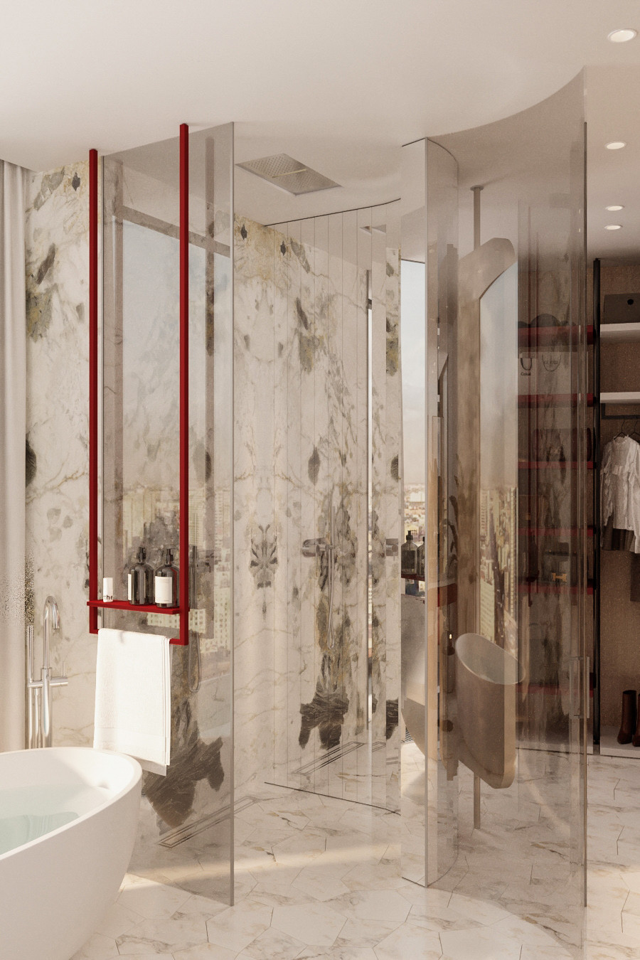 Квартира в стиле фотостудии без единой стены