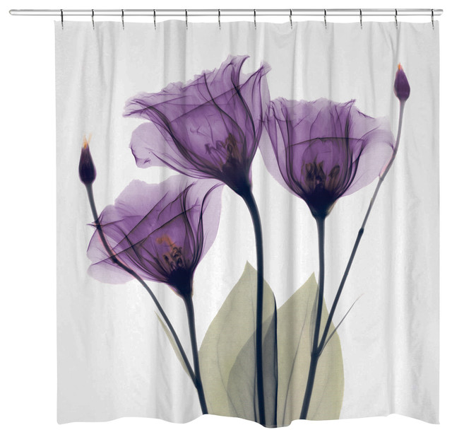 71x74 in Purple Shower Curtain Unique Shower Curtain Floral Shower Curtains Watercolor Lavender Shower Curtain