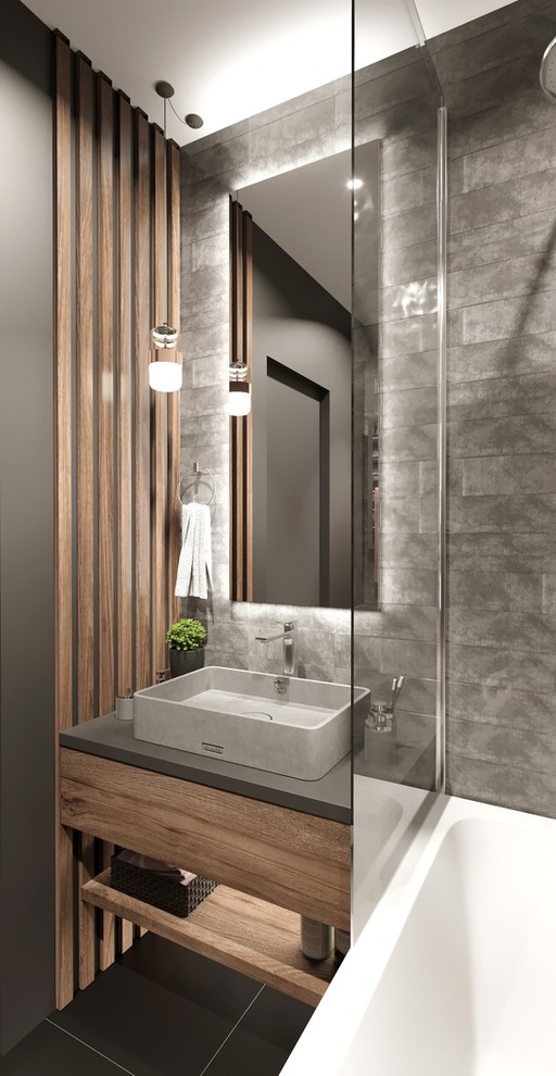 Дизайн и визуализация ванной комнаты.