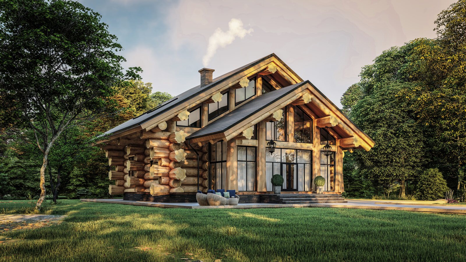 Дом из кедра «Аккем»