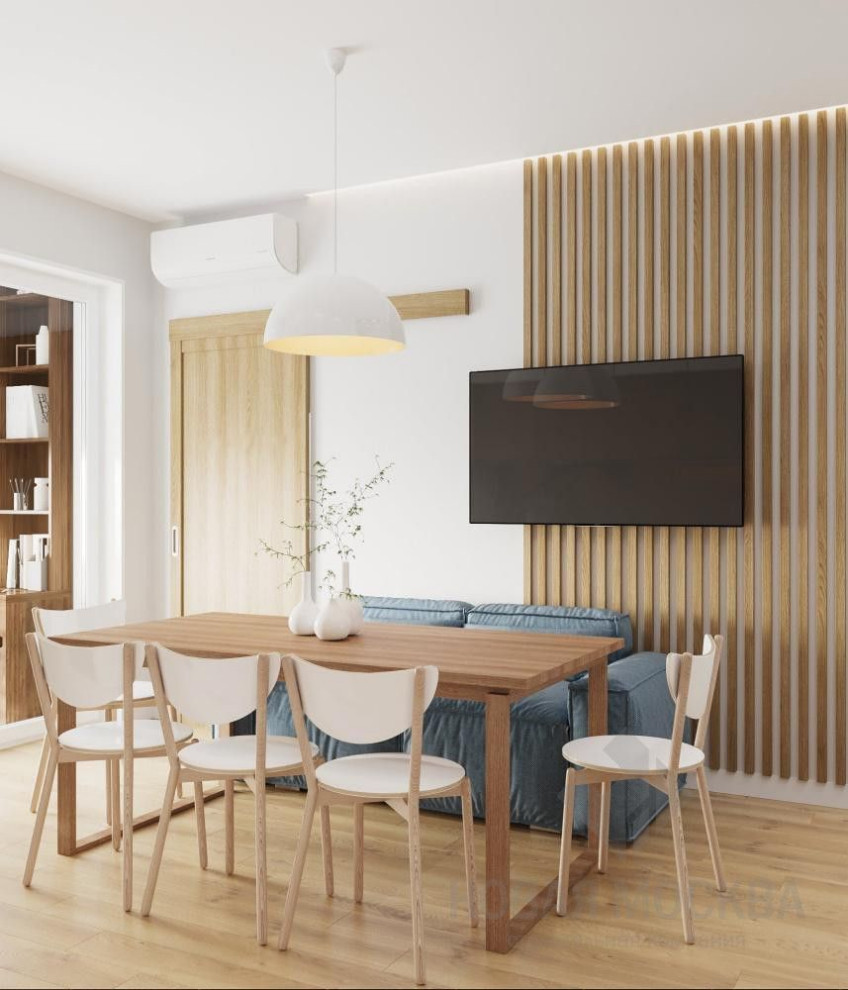 Дизайн-проект двухкомнатной квартиры 64 кв.м в ЖК «Скандинавия»