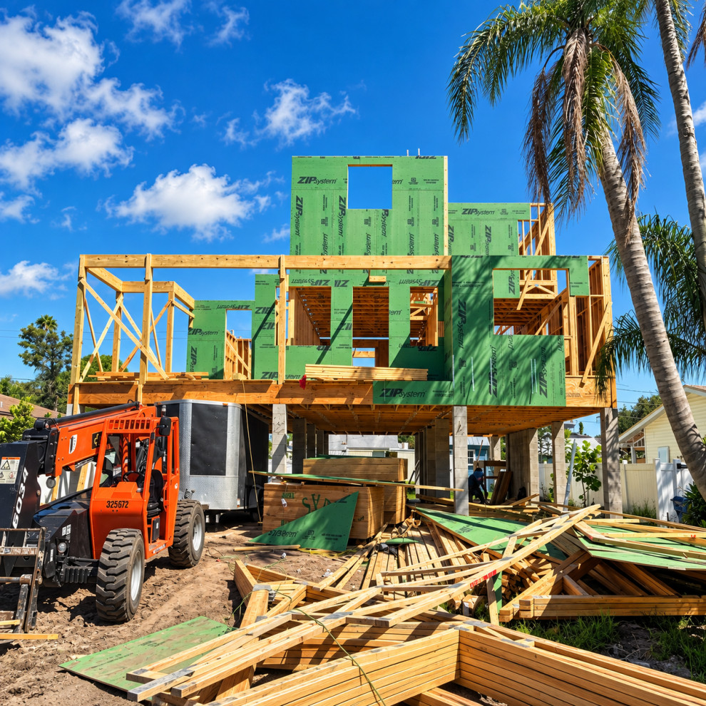 Three-Story Custom Home - Phase 4 of 4: Second-Floor Structural Framing