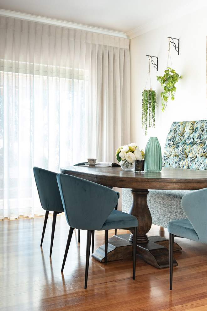 This is an example of an eclectic dining room in Perth.