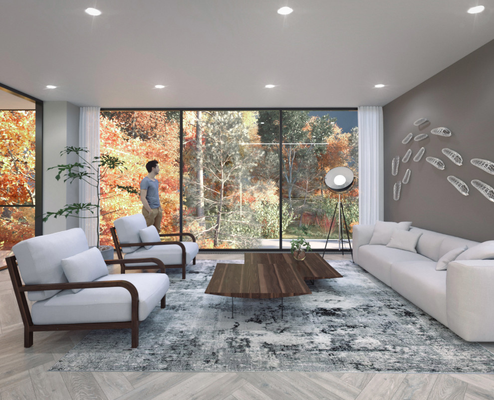 House with an interior courtyard garden and pool