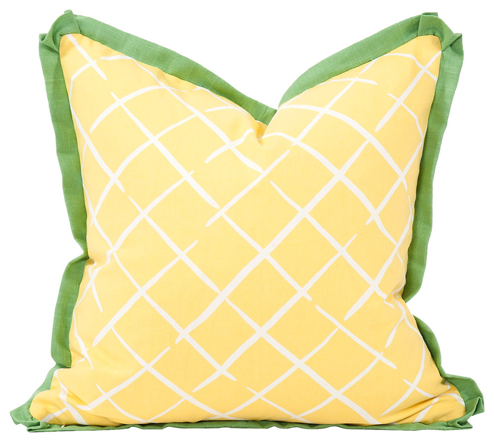 Howard Elliott Madcap Cottage Cove End Daffodil 20" x 20" Pillow