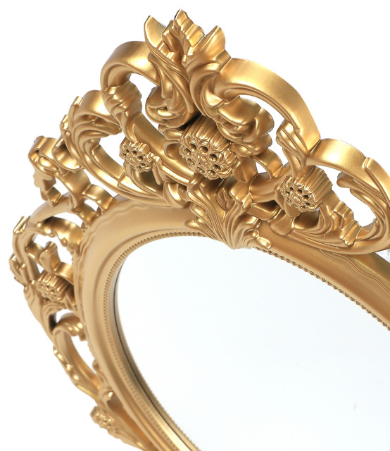 24"x20" Oval Gold Wall Mirror - Victorian - Bathroom Mirrors - by ...