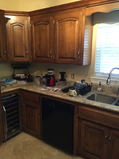 Transitional Kitchen Remodel Done in Maple transitional