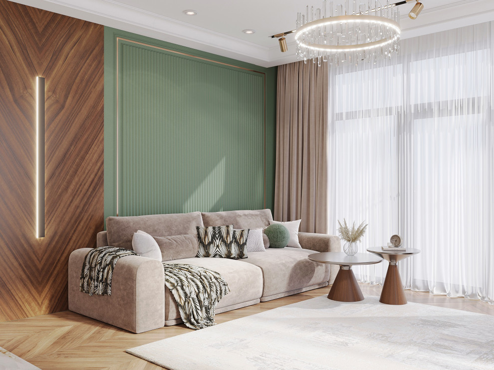 Гостиная Барнхаус ЖК 115м2