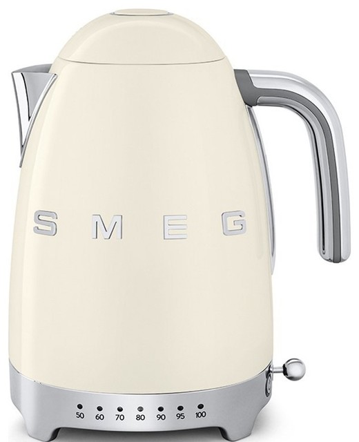 Smeg 50's Retro Style Adjustable Temperature Tea Kettle With Embossed