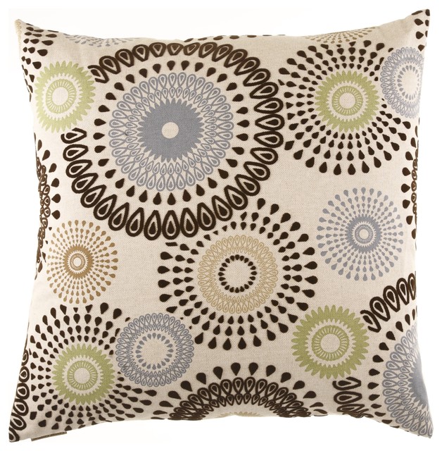 Missoni Blue Feather Down Decorative Throw Pillow, 24x24 Contemporary