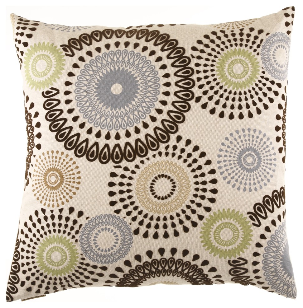 Missoni Blue Feather Down Decorative Throw Pillow, 24x24 Contemporary Decorative Pillows