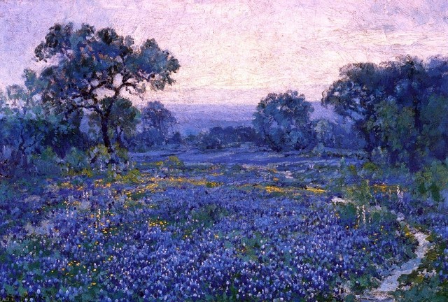 Julian Onderdonk Bluebonnet Scene 18 X27 Wall Decal Print Farmhouse Wall Decals By Art Megamart Houzz