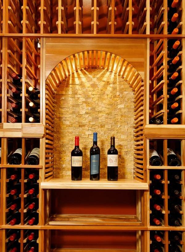 Traditional wine cellar in DC Metro.