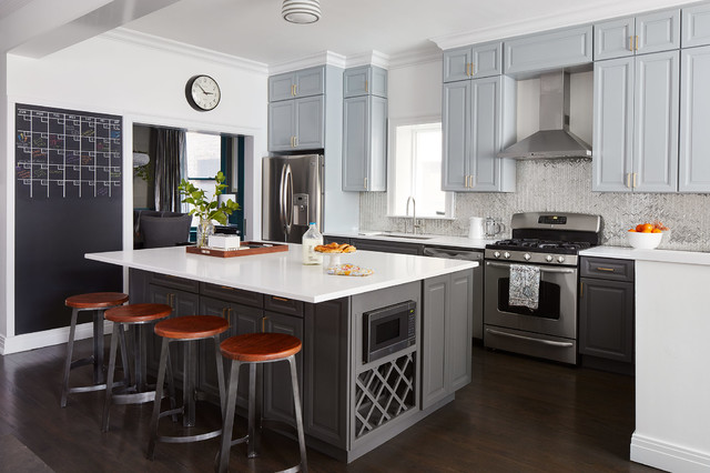 School House Eclectic transitional-kitchen