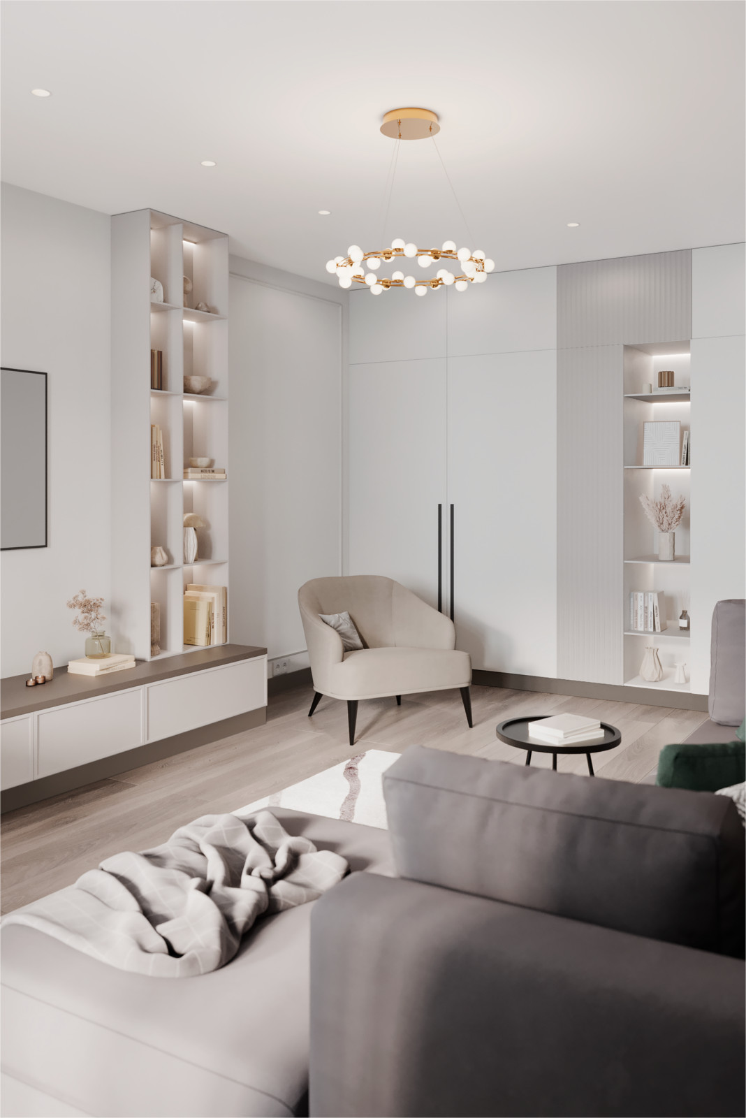 Светлый интерьер