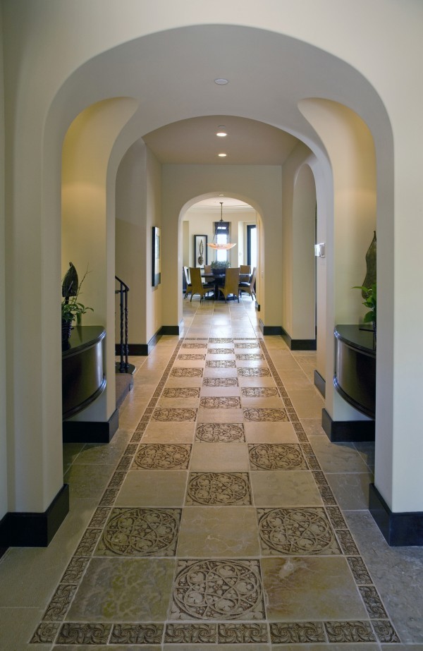 Example of a mountain style hallway design in Orange County