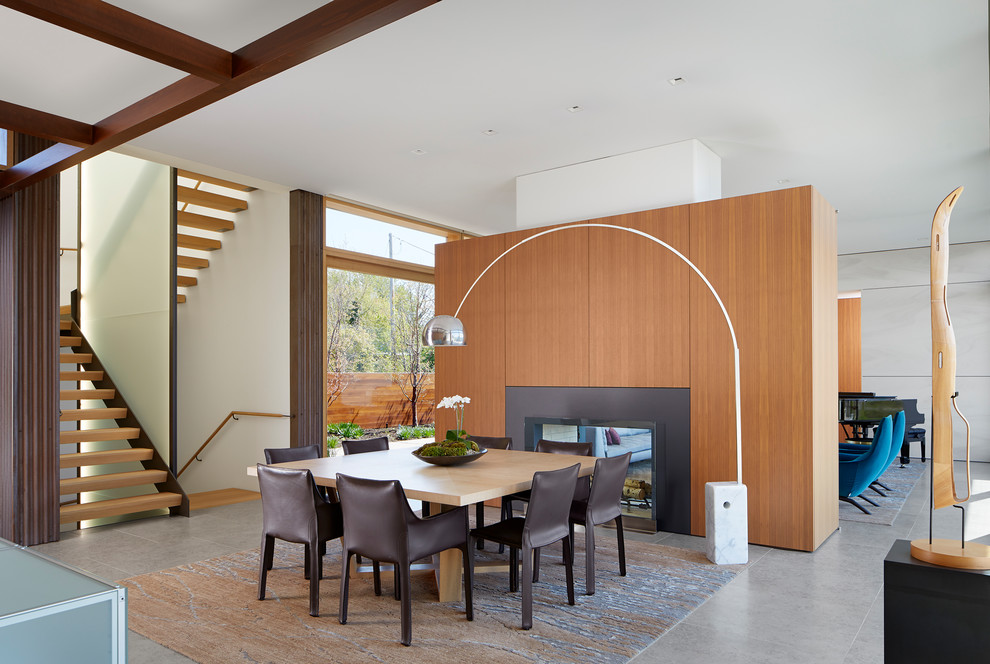 Contemporary dining room in Chicago.