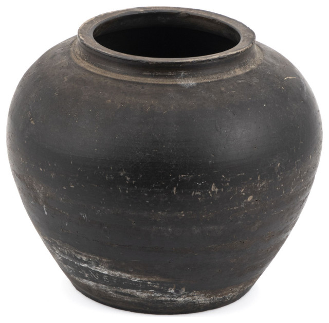 Legend of Asia Vintage Pottery Water Jar 2803XS Farmhouse Indoor