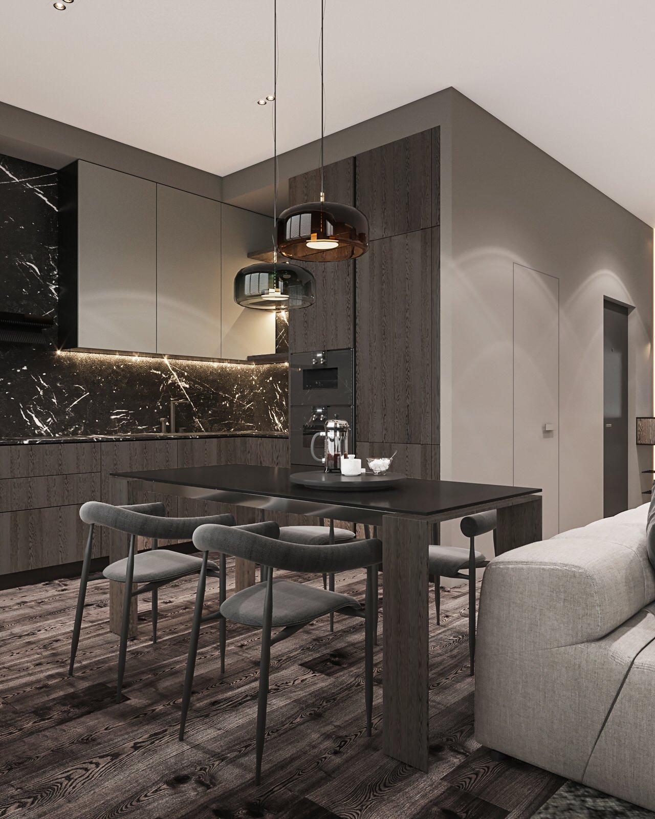 ЖК " Символ" -гостиная для молодого мужчины